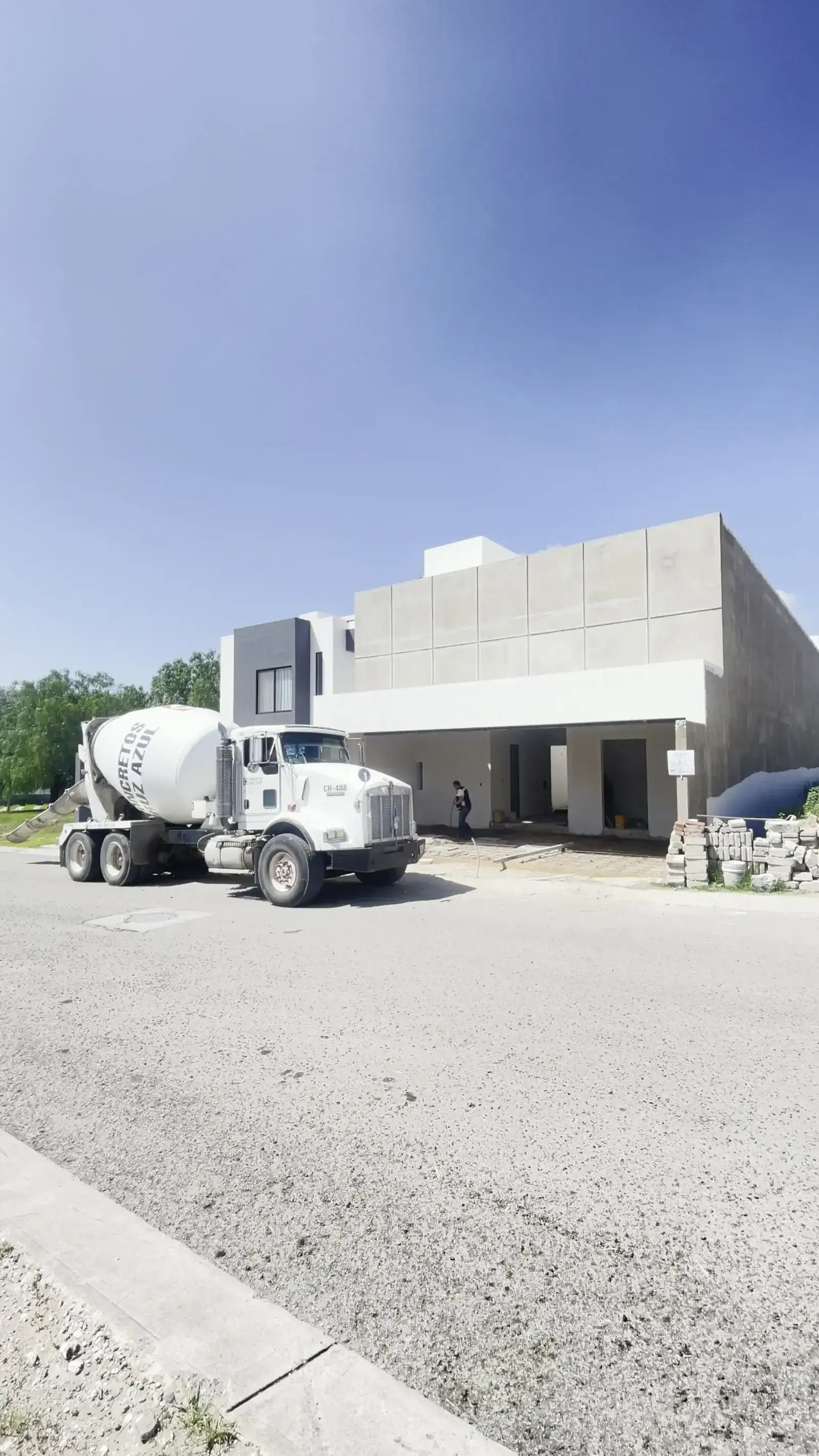 Camión revolvedor de concreto en Querétaro